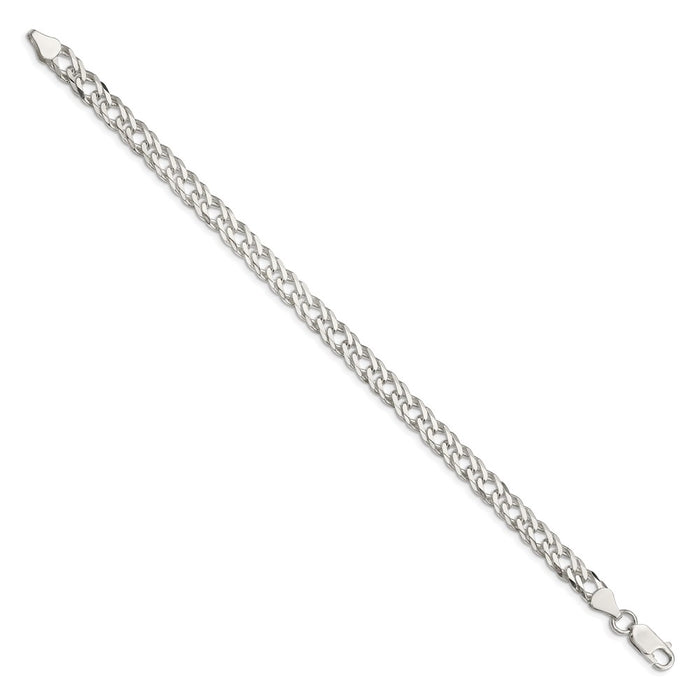 Buy Stylish 6.25mm Sterling Silver Double Curb Chain - Exclusive Flat Design-2