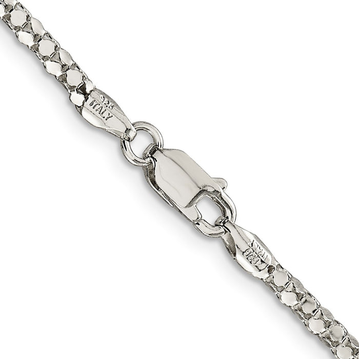 High-Quality 2.5mm Sterling Silver Popcorn Chain - Stylish & Affordable Option-3