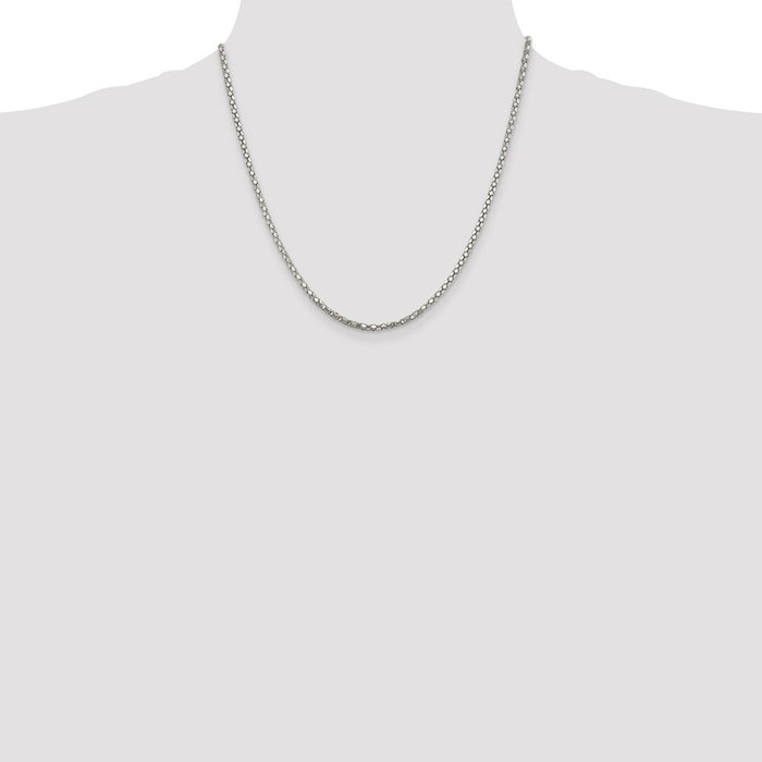 Buy Stylish 2.5mm Sterling Silver Popcorn Chain - Affordable Luxury Jewelry-4