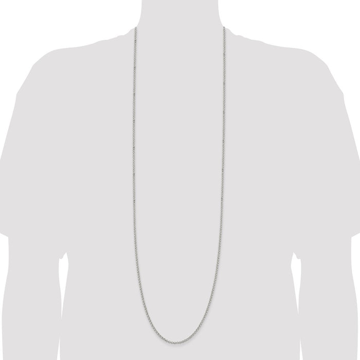 Buy 2.8mm Sterling Silver Rolo Chain - Stylish & Affordable Jewelry Option-4