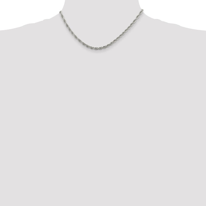 High-Quality 3.8mm Sterling Silver Rope Chain - Stylish & Affordable Option!-4
