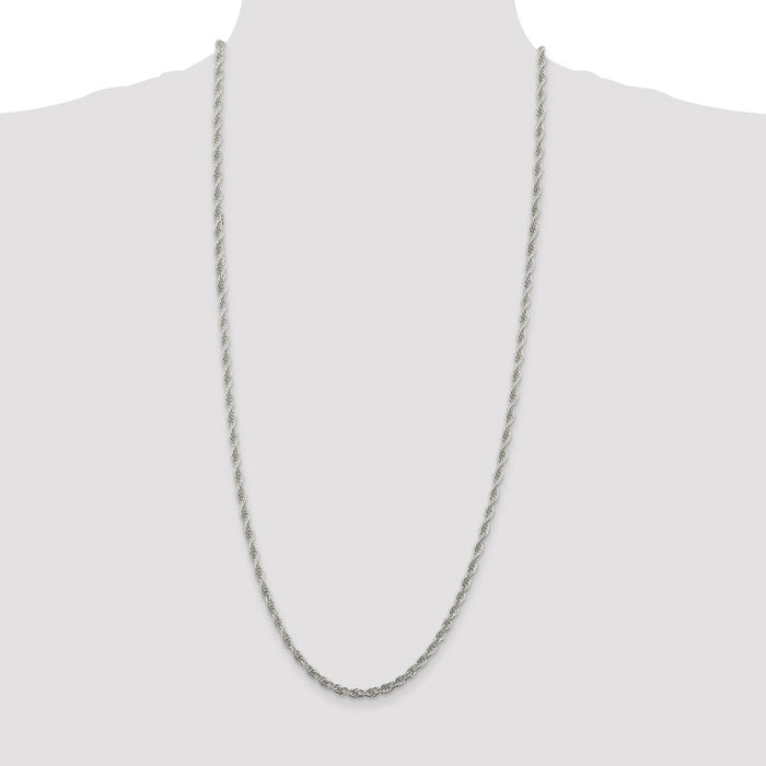 Buy Stylish 3.8mm Sterling Silver Loose Rope Chain - Affordable Elegance-4
