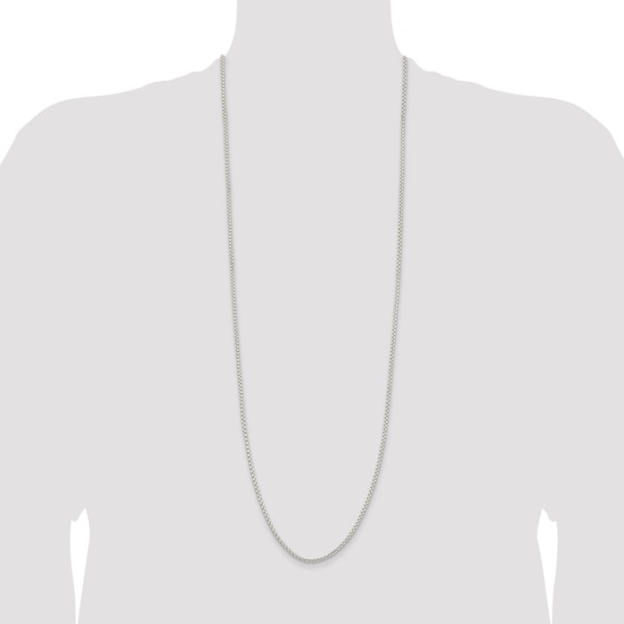 Buy 2.6mm Round Box Chain in Sterling Silver | Stylish & High-Quality Jewelry-4