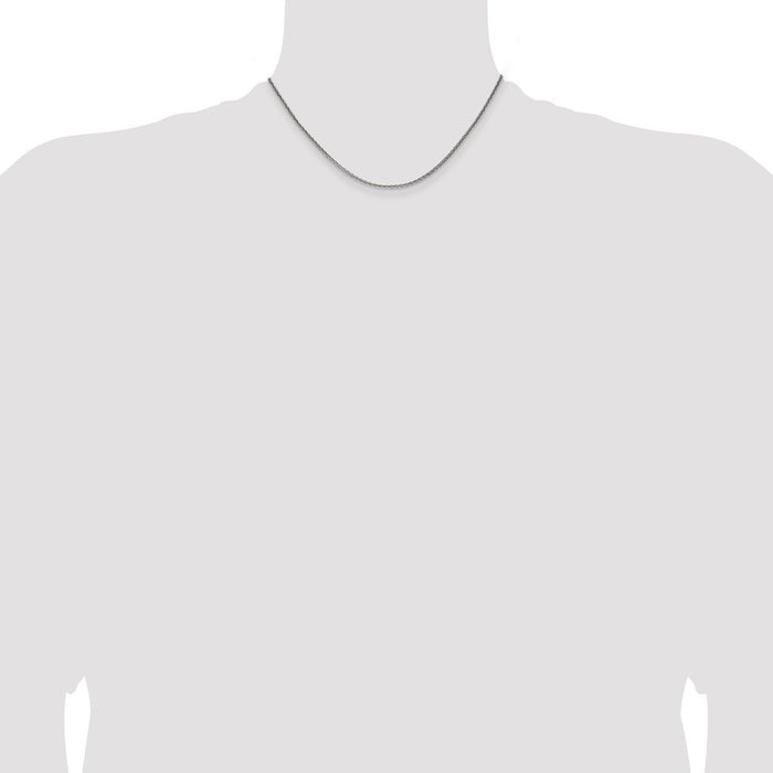 Exclusive Antiqued Sterling Silver 1.6mm Solid Square Spiga Chain - Stylish Value-4