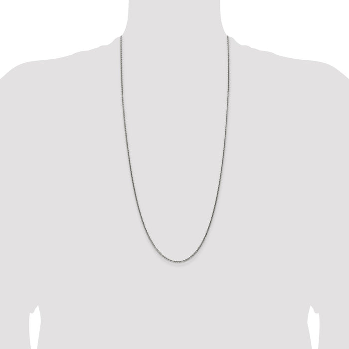 Buy High-Quality 1.6mm Solid Square Spiga Chain in Sterling Silver - Affordable Elegance-4