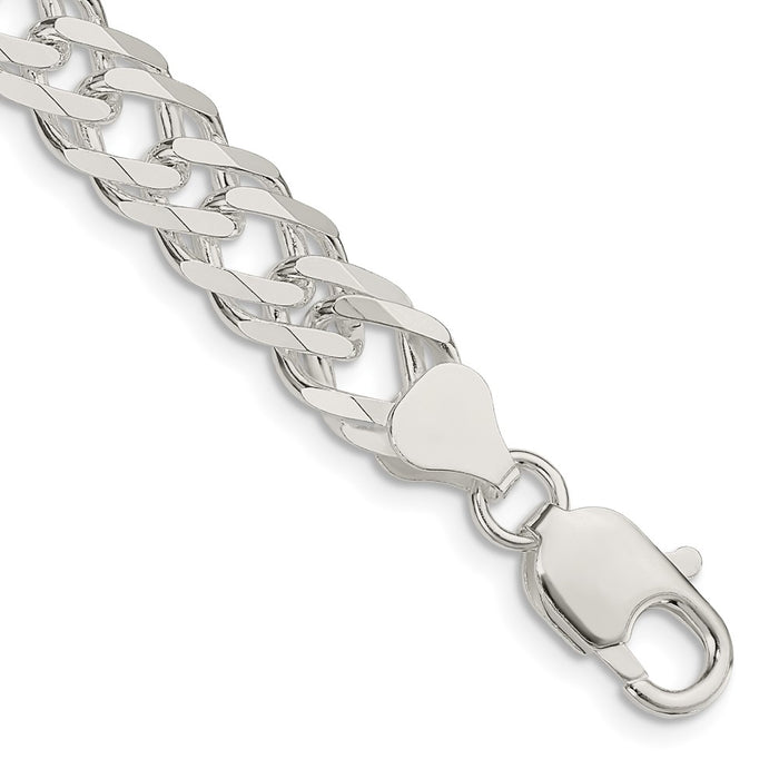 Exclusive 7.75mm Sterling Silver Double Curb Chain - Stylish & Affordable!-1