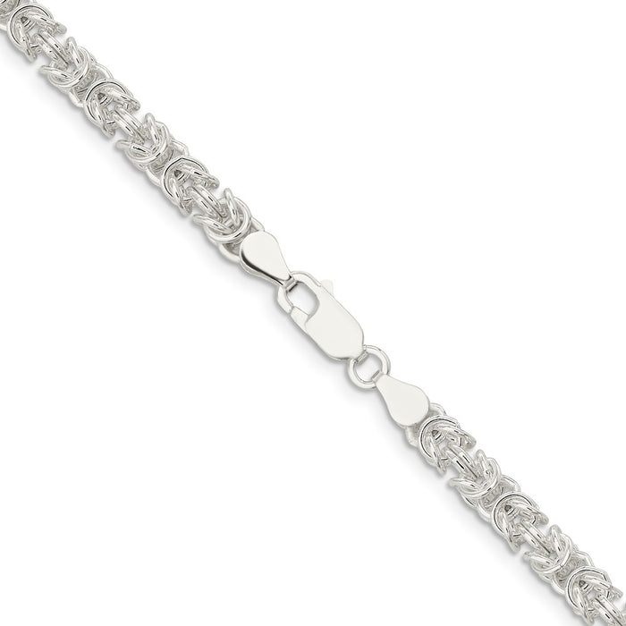 Buy Stylish 4.75mm Sterling Silver Byzantine Chain | High-Quality Design-3