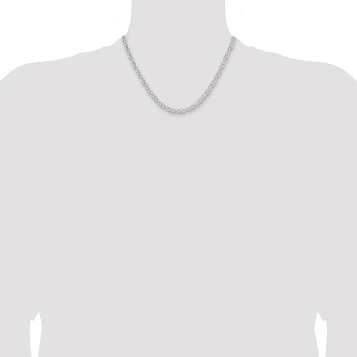 Buy Stylish 4.75mm Sterling Silver Byzantine Chain | High-Quality Design-4