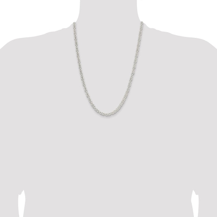 Buy Stylish 4.75mm Sterling Silver Byzantine Chain - Luxury Quality Jewelry-4