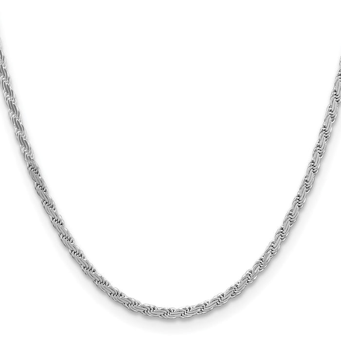 Buy Stylish 3.65mm Flat Rope Chain Necklace in High-Quality Sterling Silver-2