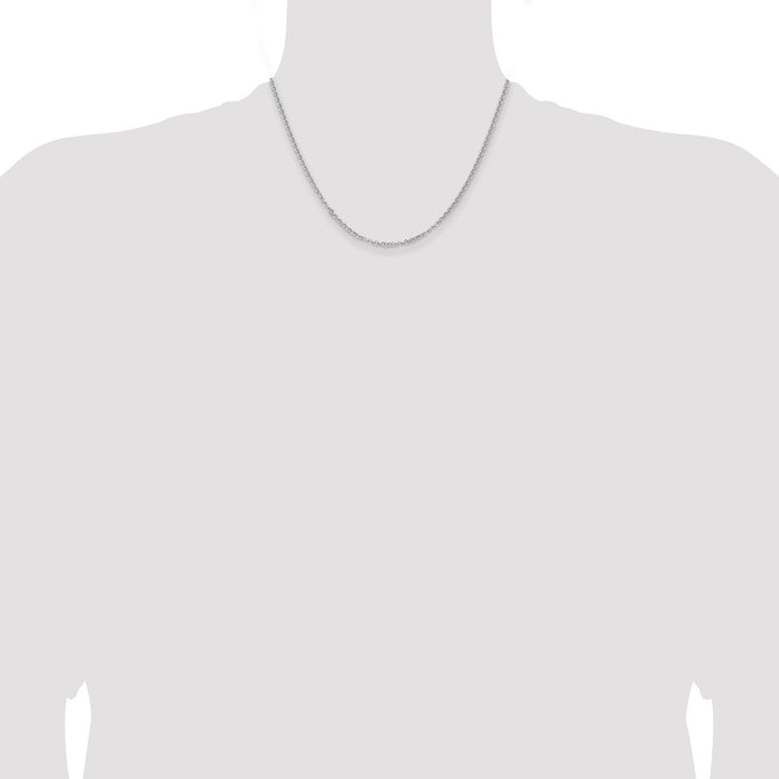 Buy Stylish Rhodium-Plated 2.8mm Sterling Silver Rolo Chain - Affordable Elegance-4