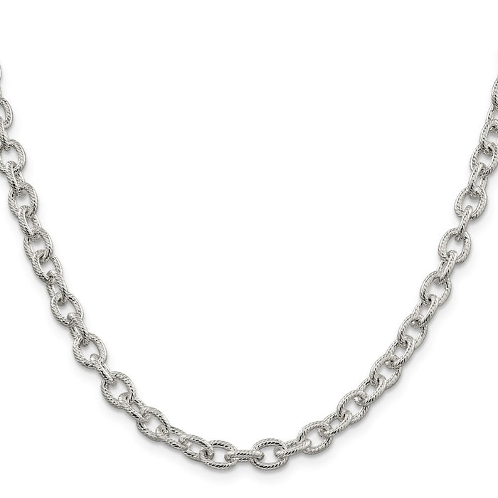 Exclusive 6.25mm Sterling Silver Rolo Chain - Stylish & Affordable Accessory-2