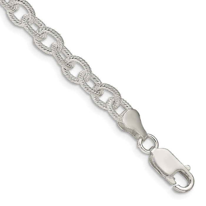 Buy Stylish 6.25mm Sterling Silver Rolo Chain - High-Quality & Elegant Design-1