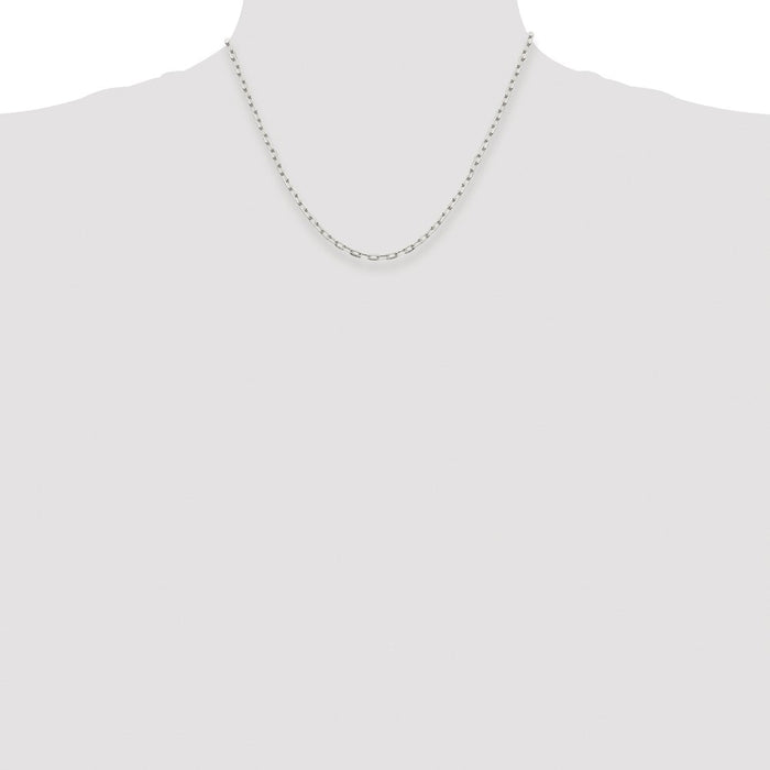 High-Quality Rhodium-Plated Sterling Silver 2.75mm Chain | Stylish Value!-4
