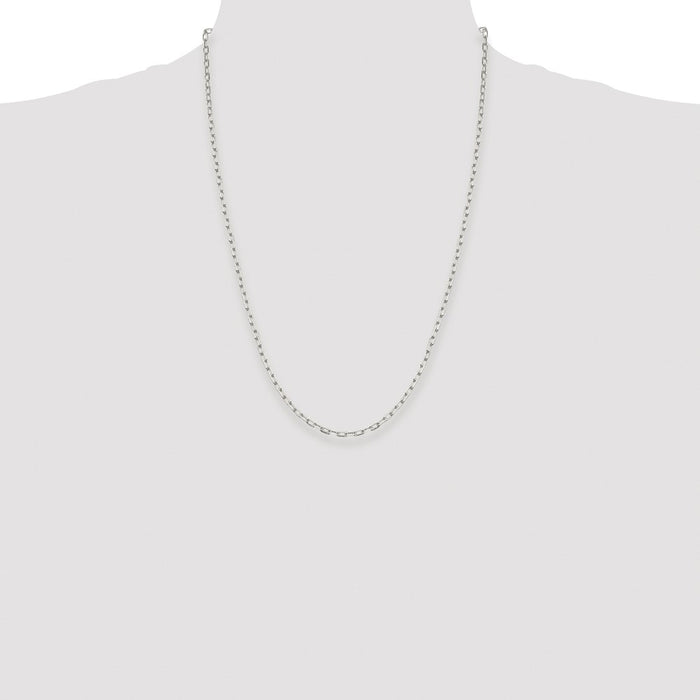 Exclusive Rhodium-Plated Sterling Silver 2.75mm Chain - Stylish Value Link-4