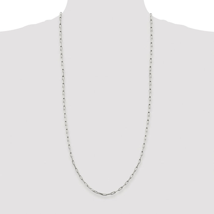Buy Stylish Rhodium-Plated Sterling Silver 3.25mm Chain | Affordable Luxury-4