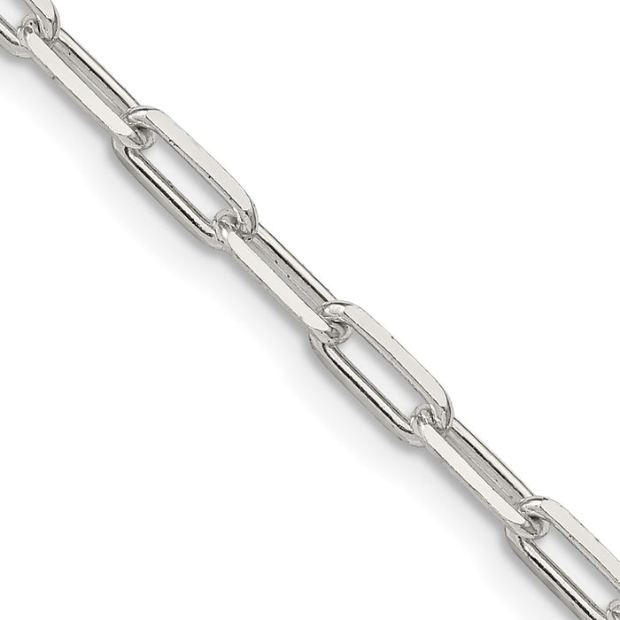 High-Quality Sterling Silver 3.25mm Elongated Link Necklace - Stylish Value Chain-1