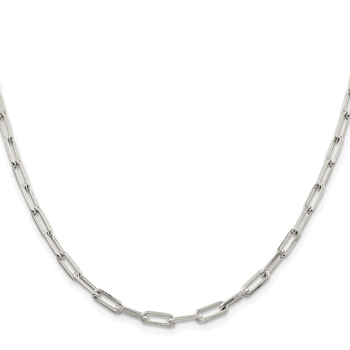 Buy Stylish Rhodium-Plated Sterling Silver 4.25mm Link Chain - Luxury Value-2