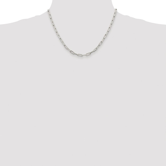 Buy Luxury Rhodium-Plated Sterling Silver 4.25mm Chain - Stylish & Affordable-4