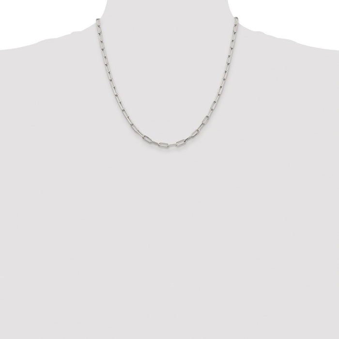 High-Quality Rhodium-Plated Sterling Silver 4.25mm Chain - Stylish Value-4