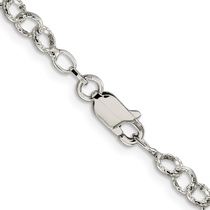 High-Quality Sterling Silver 4.55mm Rolo Chain - Stylish and Affordable Elegance-3
