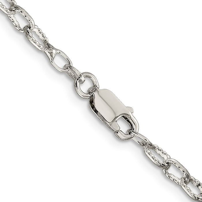 High-Quality 3.75mm Sterling Silver Rolo Chain - Stylish & Affordable Elegance-3