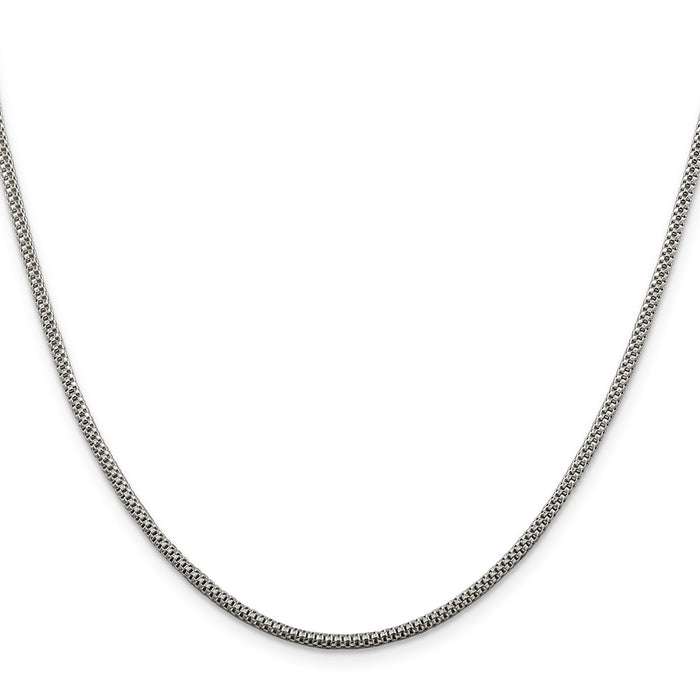 Exclusive 2mm Sterling Silver Corona Chain | Stylish & Affordable Jewelry-2