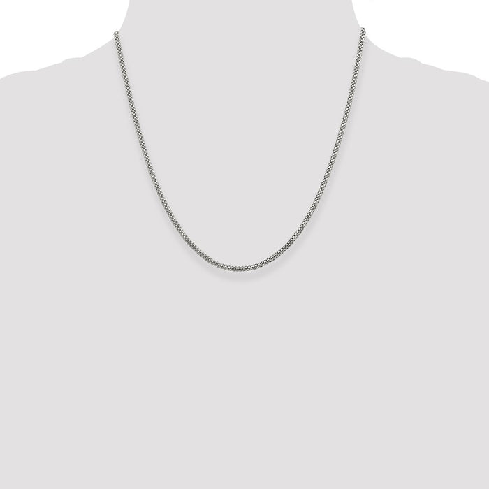 Buy Stylish 2.4mm Sterling Silver Corona Chain - Affordable Elegance-4