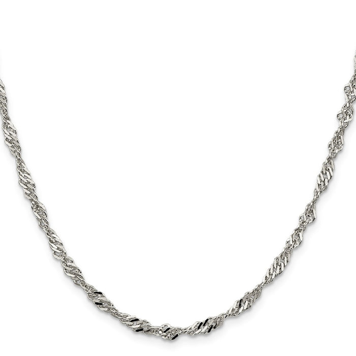 Buy Stylish 3.5mm Sterling Silver Singapore Chain - Affordable Elegance!-2