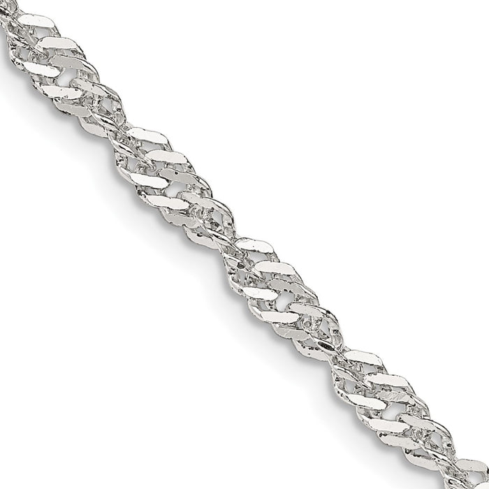 Buy 3.5mm Sterling Silver Singapore Chain - Stylish & Affordable Jewelry-1