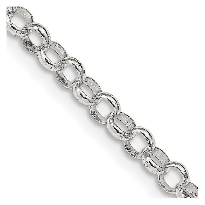 Buy Exclusive 4mm Sterling Silver Rolo Chain - Stylish & Affordable Jewelry-1