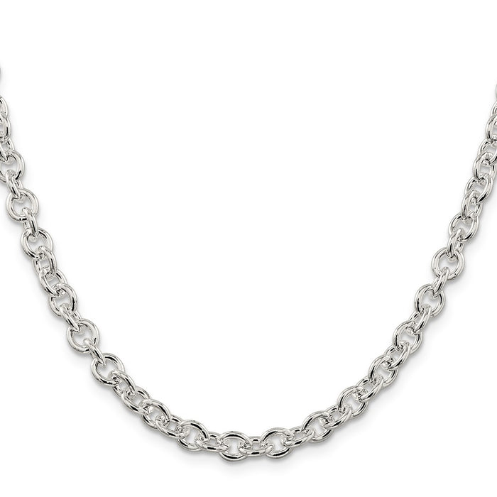 Buy Stylish 6.1mm Sterling Silver Cable Chain Necklace - Luxury Look, Affordable Price-2