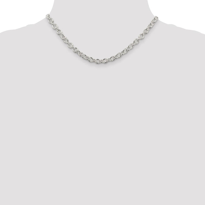 Buy Stylish 6.1mm Sterling Silver Cable Chain Necklace - Luxury Look, Affordable Price-4