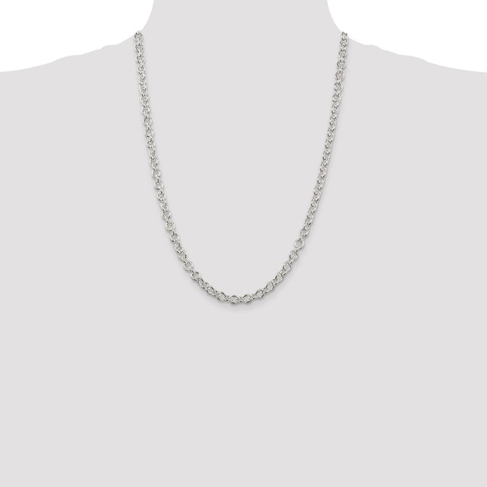 Exclusive 6.1mm Sterling Silver Cable Chain - Stylish & Affordable Design!-4