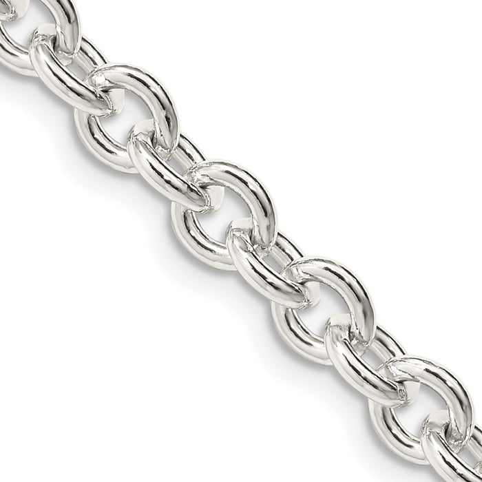 Exclusive 6.1mm Sterling Silver Cable Chain - Stylish & Affordable Design!-1
