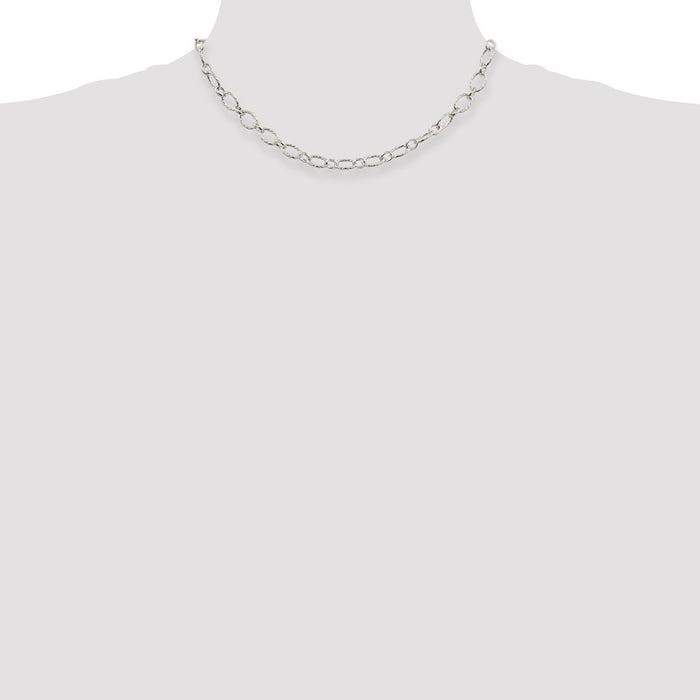 High-Quality 6.1mm Sterling Silver Rolo Chain - Stylish & Affordable Design-4