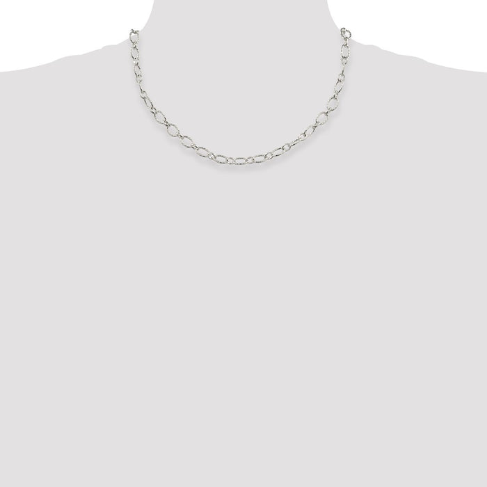 Buy Stylish Sterling Silver 6.1mm Rolo Chain - Elegant Pattern, Affordable Price-4