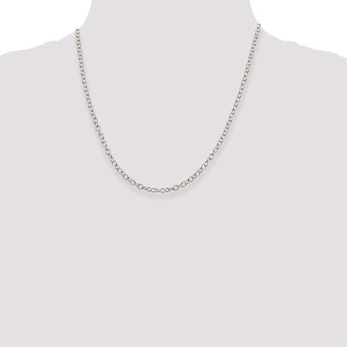 Buy Stylish 3.75mm Oval Cable Chain in High-Quality Sterling Silver-4