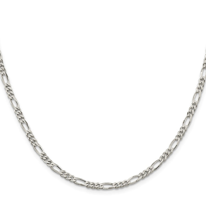 Buy Stylish 3.5mm Sterling Silver Figaro Chain - Affordable Luxury Design-2