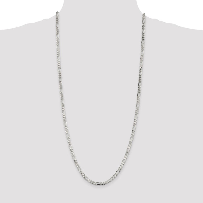 Order 4.5mm Sterling Silver Figaro Chain - Stylish & Affordable Jewelry-4
