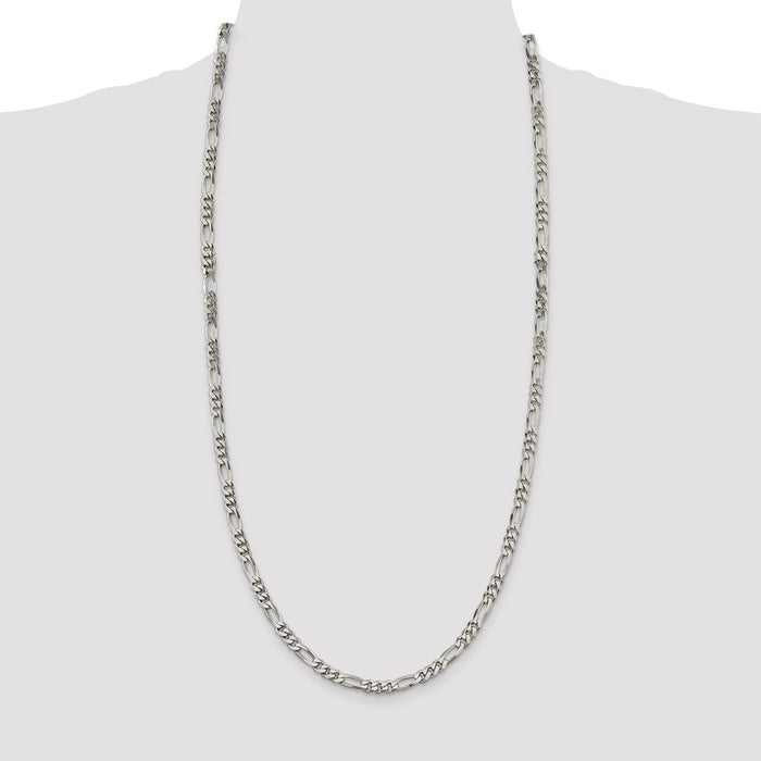 Buy Stylish 5.5mm Sterling Silver Figaro Chain - Affordable Luxury Accessory-4