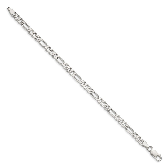 Buy Stylish 5.5mm Sterling Silver Figaro Chain - Affordable Luxury Jewelry-2