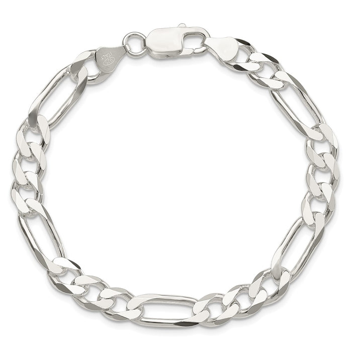 Buy Stylish 7.5mm Sterling Silver Figaro Chain | Affordable Luxury Jewelry-3