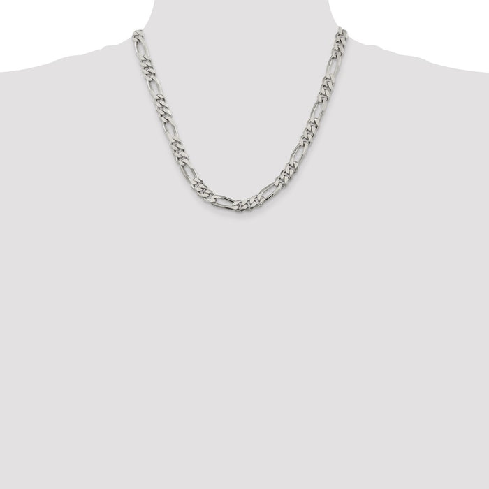 Buy 8mm Sterling Silver Figaro Chain | Stylish & Affordable Jewelry-4