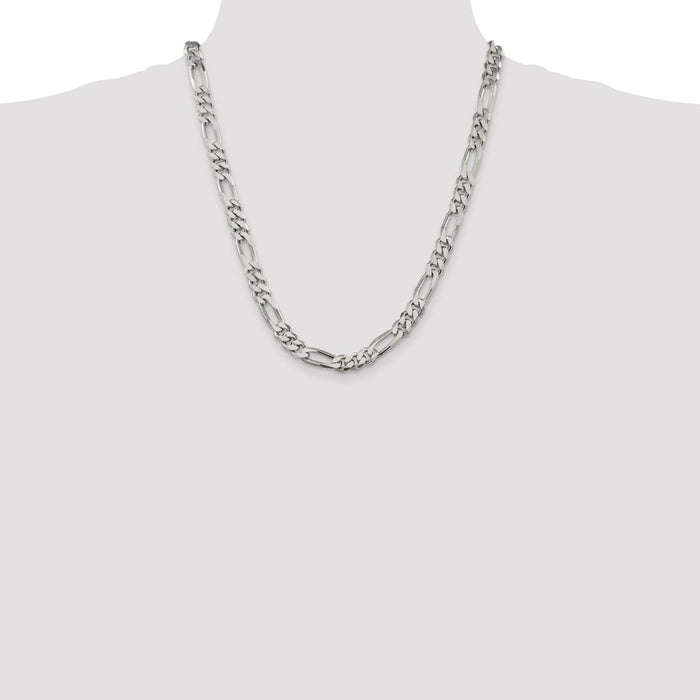 Buy 8mm Sterling Silver Figaro Chain | Stylish & Affordable Jewelry Piece-4