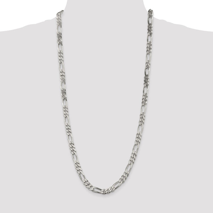 Buy 8mm Sterling Silver Figaro Chain - Stylish & Affordable Jewelry Piece-4