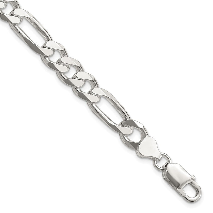 Buy 8mm Sterling Silver Figaro Chain - Stylish & Affordable Jewelry-1