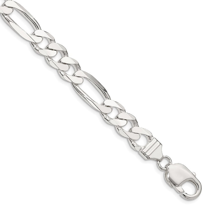 Buy Stylish 9mm Sterling Silver Figaro Chain - Luxury Look at Affordable Price!-1