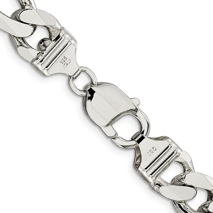Buy 10.75mm Sterling Silver Figaro Chain - Stylish & Affordable Jewelry-3