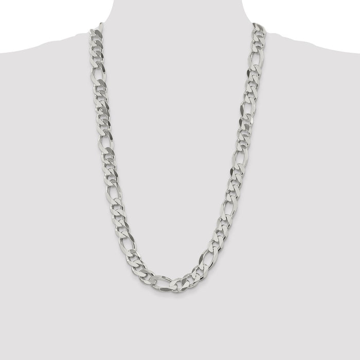 Buy Stylish 13.5mm Sterling Silver Figaro Chain - Luxury at an Affordable Price-4